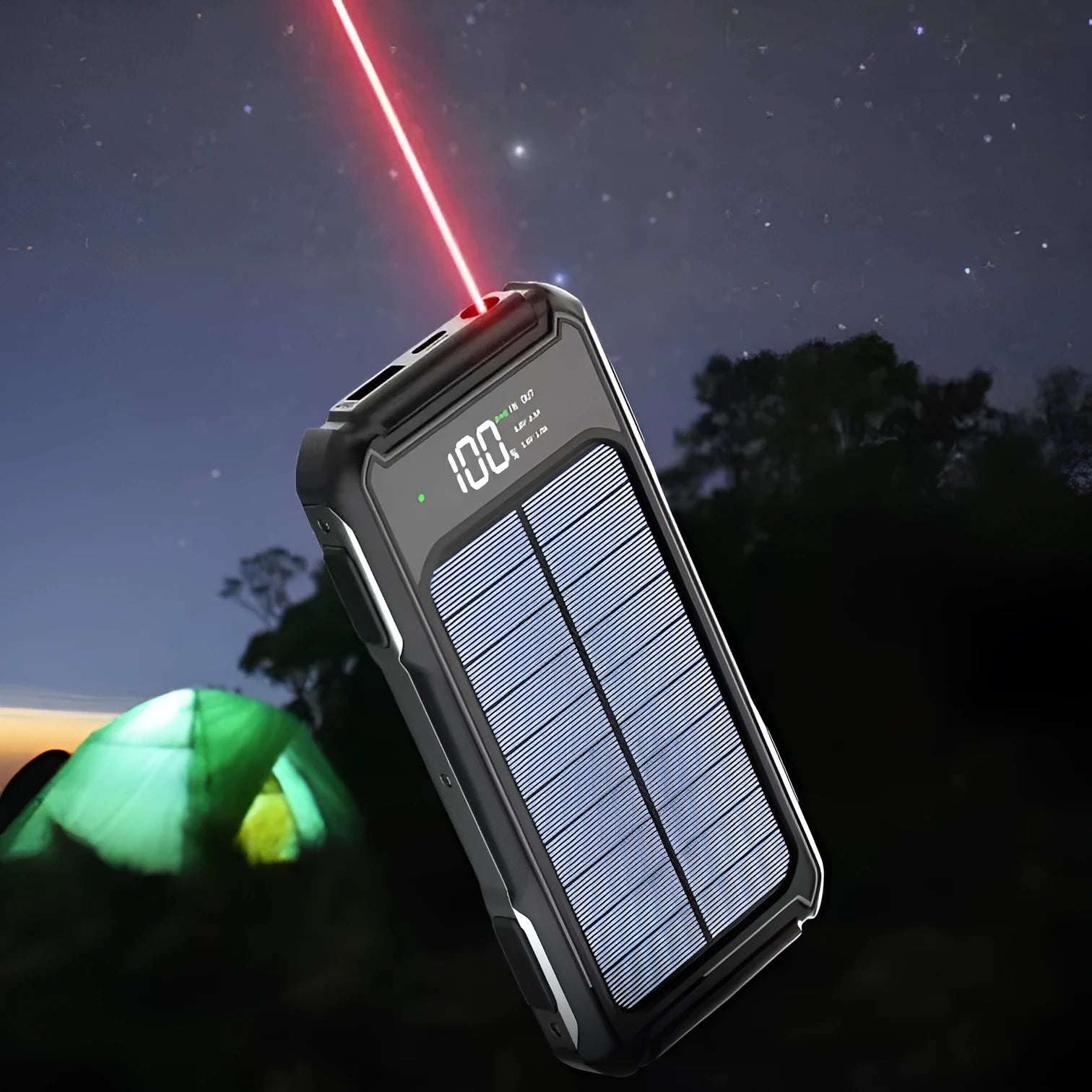 Military grade power bank in black, green or orange with 10000mAh or 20000mAh capacity