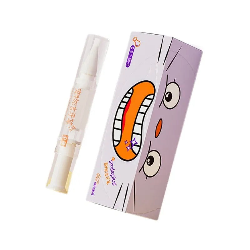 Pet toothbrush pen for dog and cat teeth cleaning with 5ml whitening gel