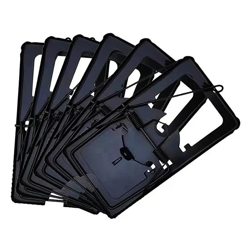 Automatic humane live-catch mouse trap in metal and plastic, shown in small, medium, and large sizes.
