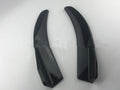 Pair of bright carbon fibre effect front and rear car deflectors for General Motors vehicles