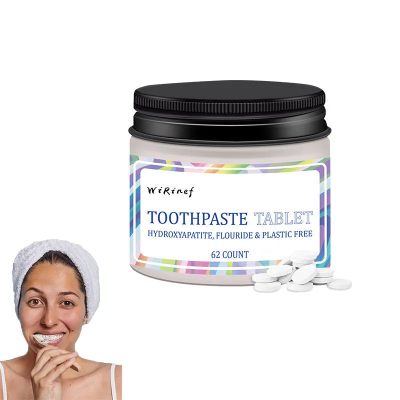 Portable solid toothpaste tablets in TP19 colour, 62 pieces per pack