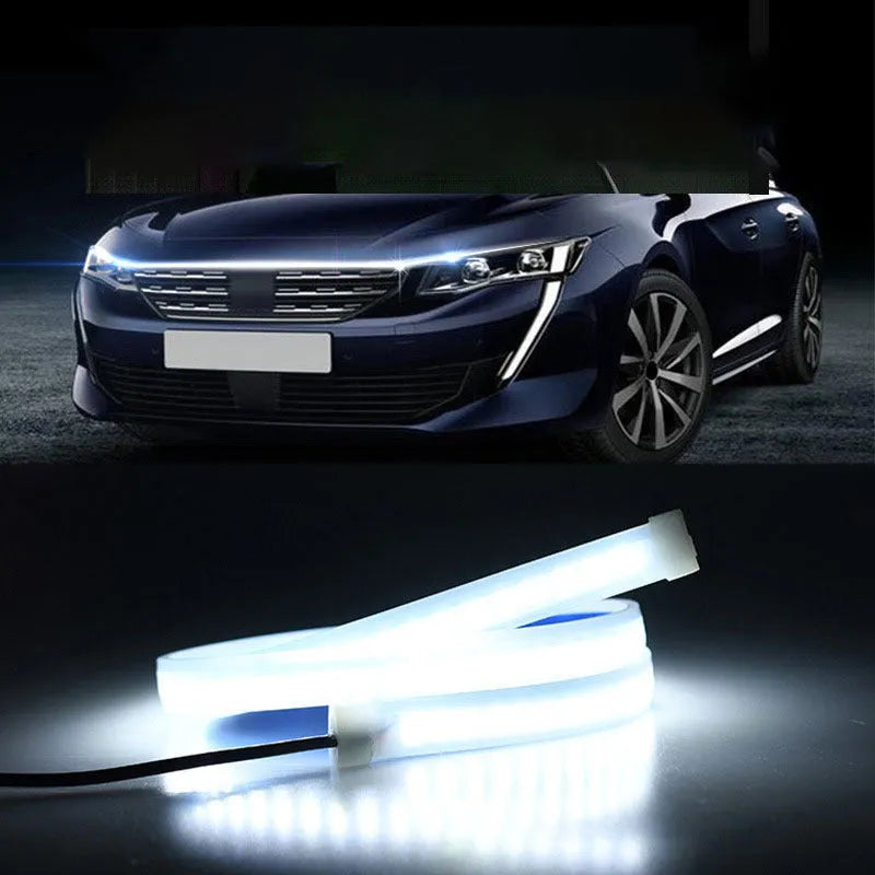 Flexible PVC LED strip light for car engine bay, available in multiple lengths and colours.