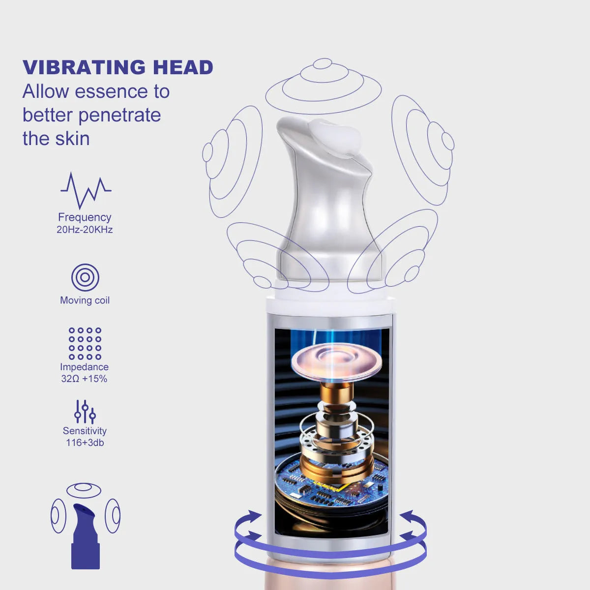 Electric eye cream stick in a tube format for reducing dark circles, 15g net content