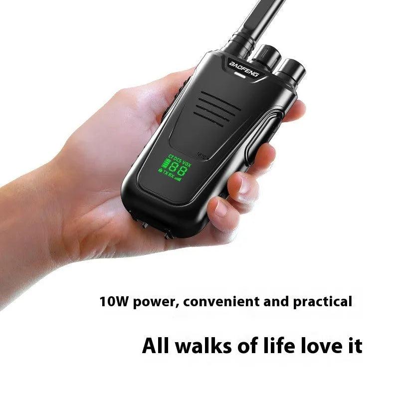 High power 10W wireless intercom with 6800mAh battery and USB charging in red and yellow colour options