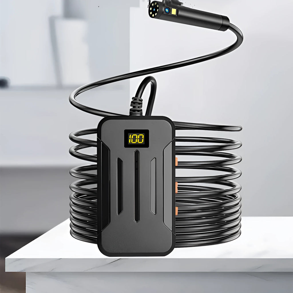 F300 wireless dual lens endoscope with IP68 waterproof probe and magnet attachment
