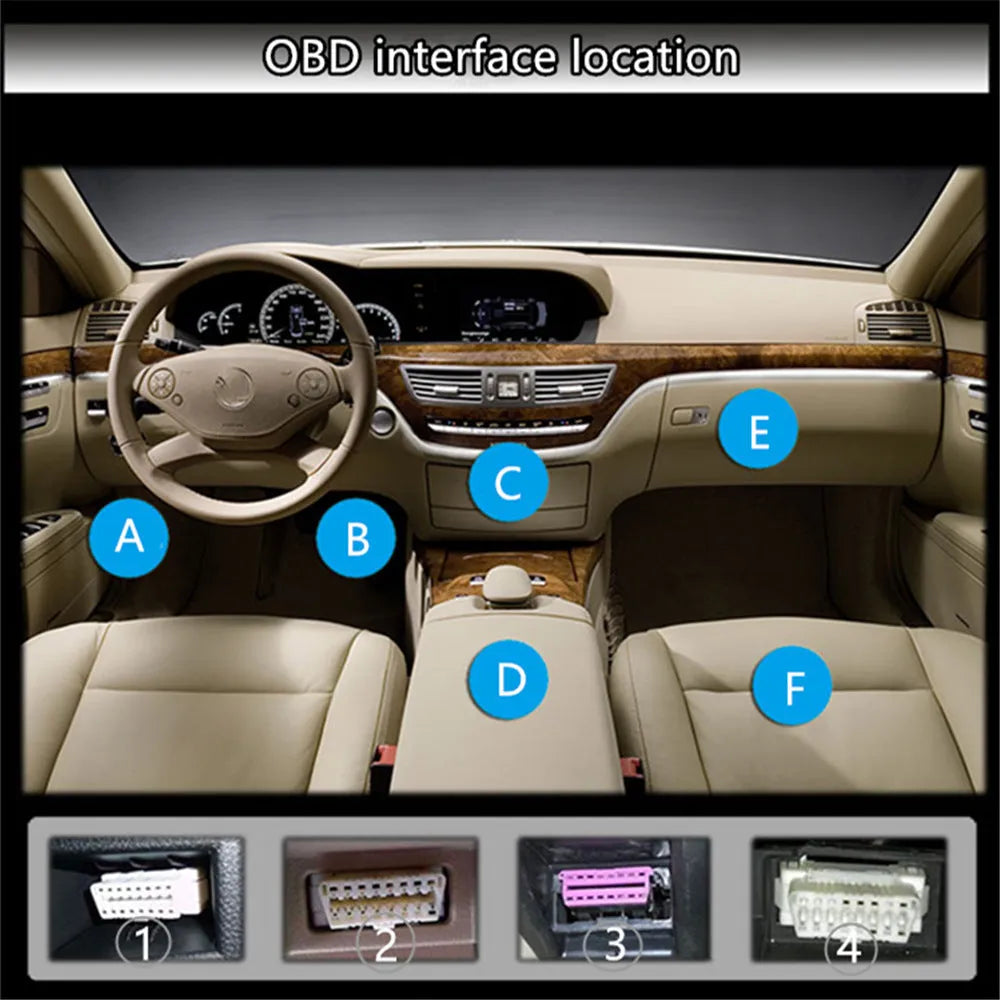 X1 Automotive OBD diagnostic instrument with metal construction and LED display