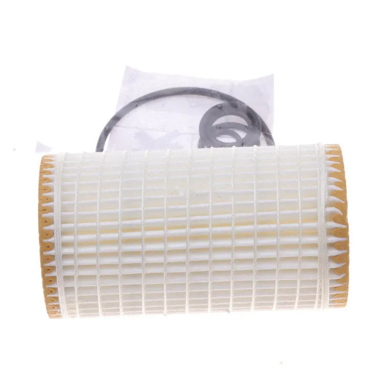 HU718 5X wire wound oil filter cartridge with 10mm ports for lubricating oil systems.