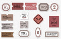 Mini Label Series retro hand account DIY decoration base paper 45 sheets in Kraft box