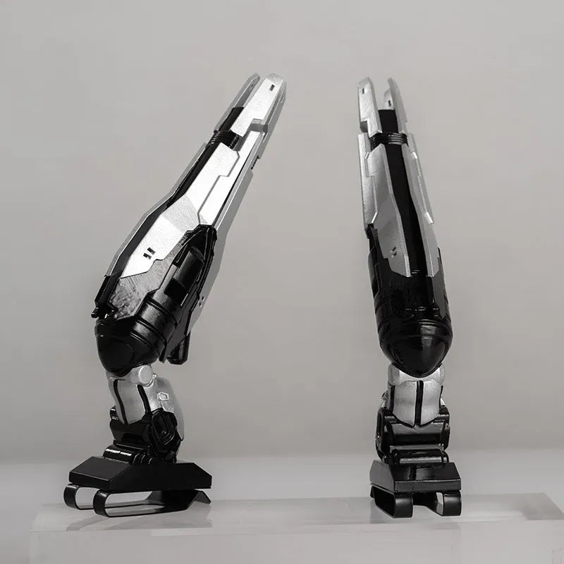 Cyberpunk wireless headphones in white with detachable ear shells and wind punk styling