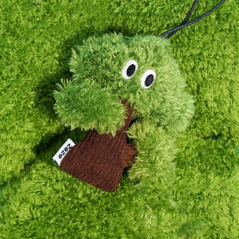 Pine tree shaped cat toy bag pendant with catnip filling in three size options
