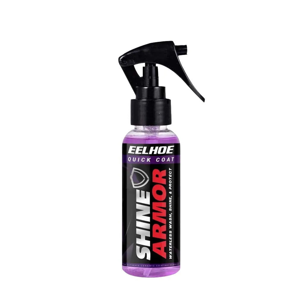 Purple microplated crystal car coating spray bottle in 30ml and 100ml sizes
