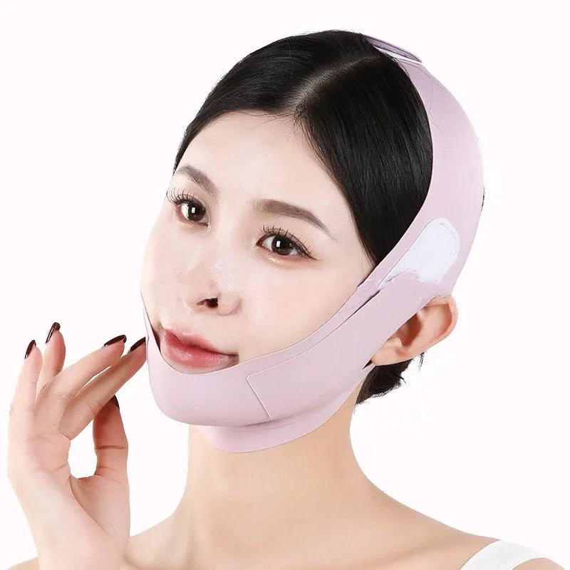 Graphene 9.0 face shaping mask in purple and green colours for V face lifting support