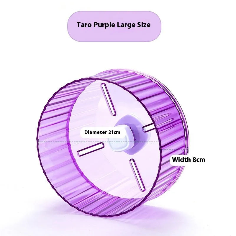 Plastic parrot running wheel toy for bird exercise in multiple colours and sizes