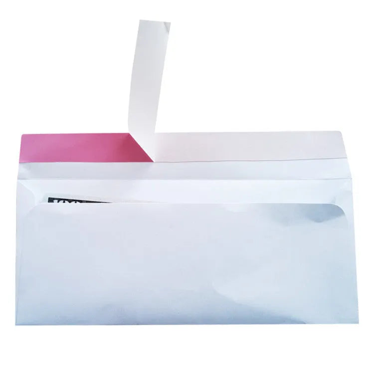 Blue confidential security envelope with anti-opening self-adhesive strip measuring 105x240mm