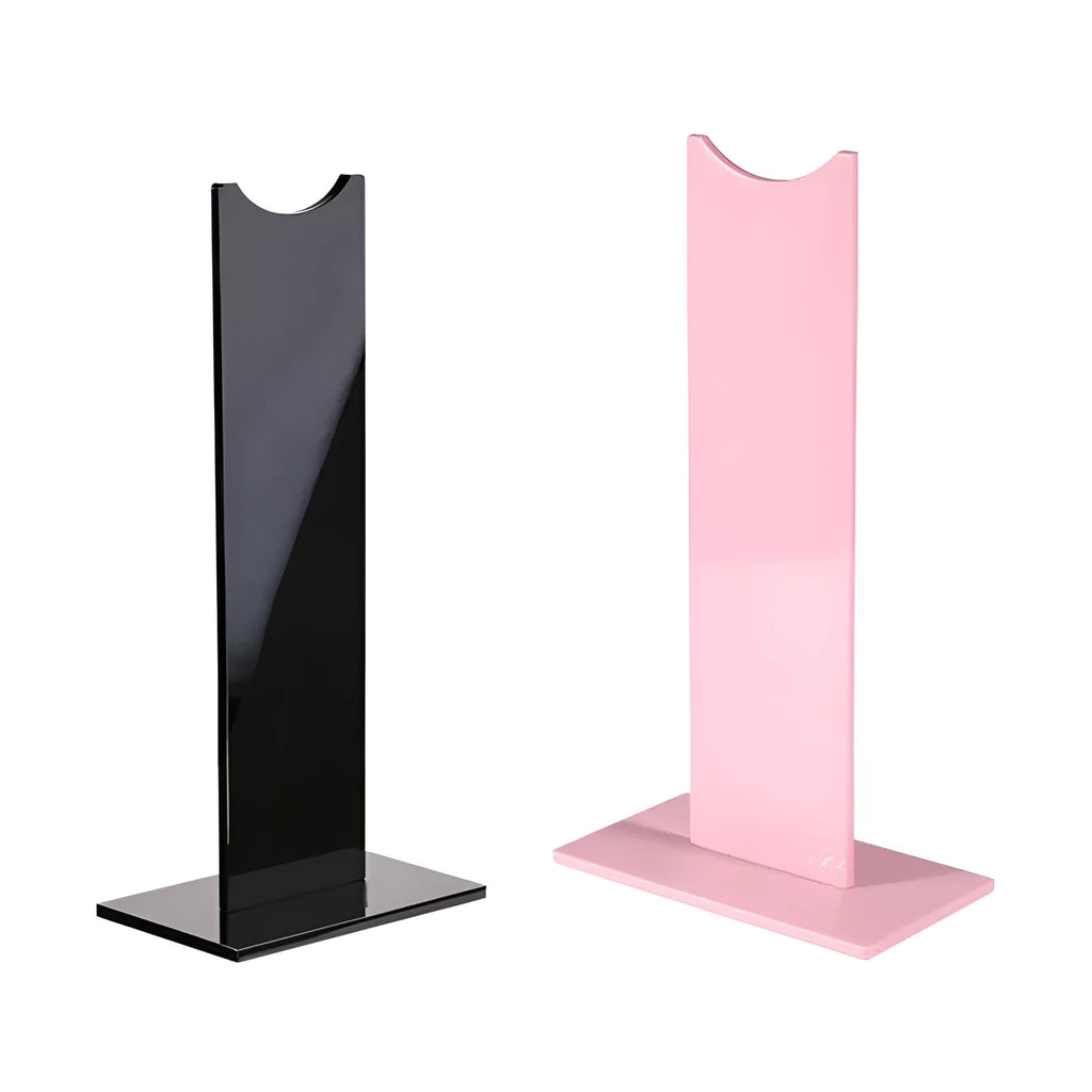 Detachable gaming headset bracket with non-slip base in black or pink colour options