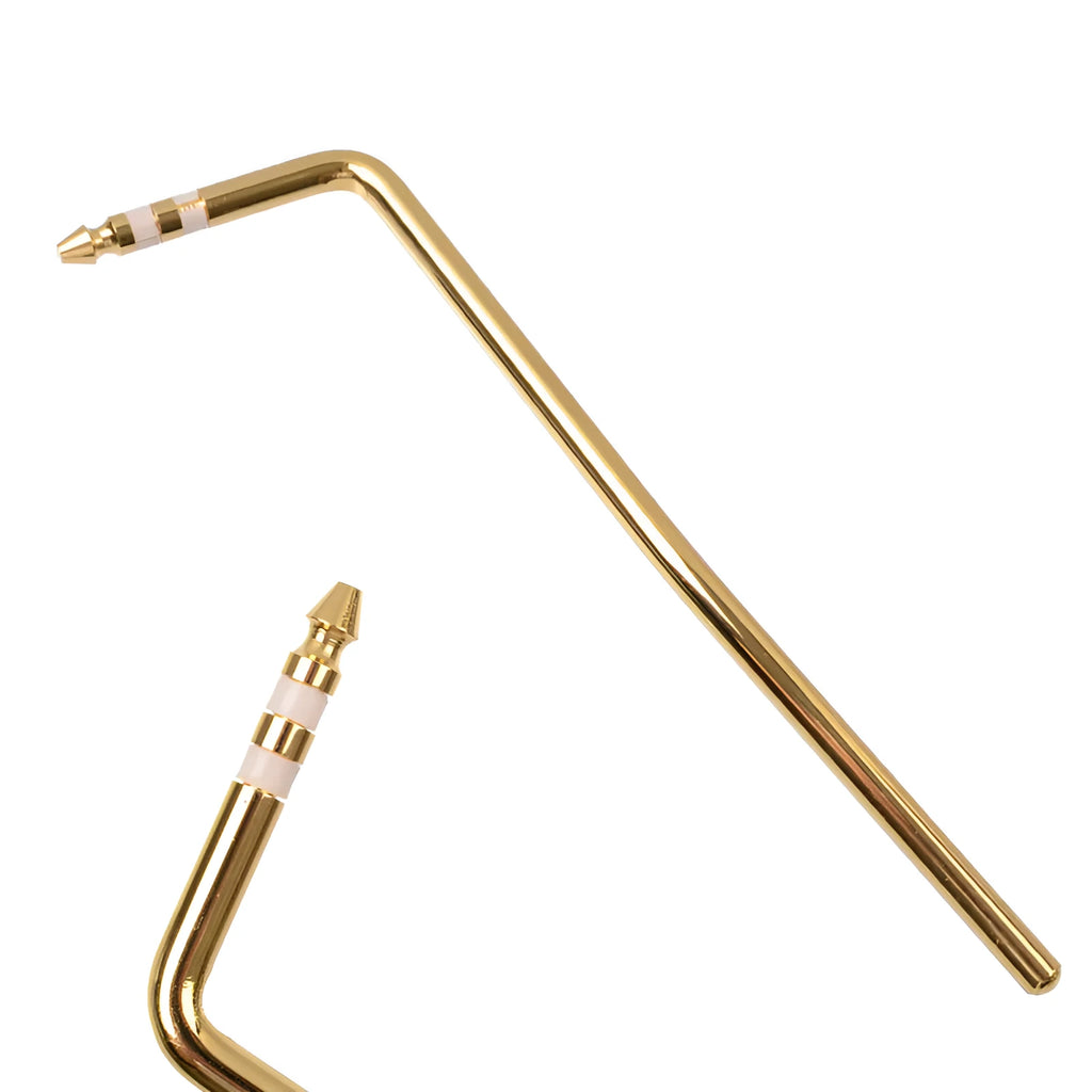 Metal guitar tremolo bar in black, blue, gold and chrome silver finishes for direct plug-in installation