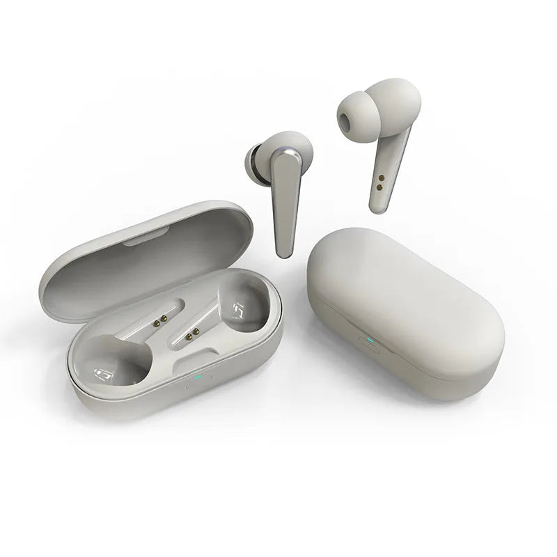 Black over-ear ANC active noise cancellation Bluetooth headphones on a white background.