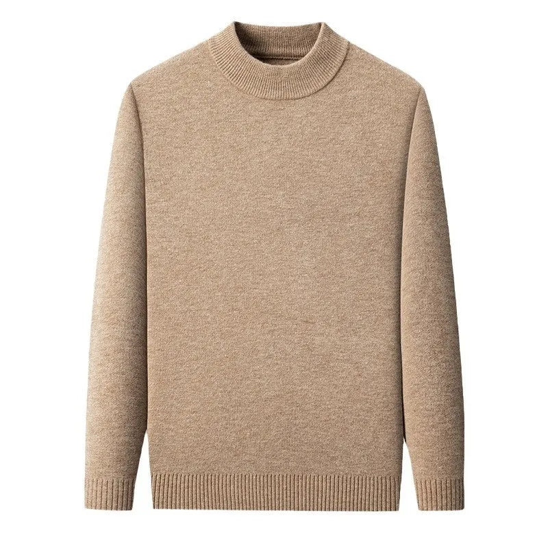Men's half turtleneck wool jumper in regular fit available in multiple colours
