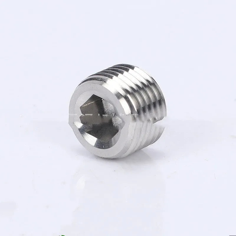 Stainless steel hexagonal plug for 3/8 inch pipe bulkhead fittings