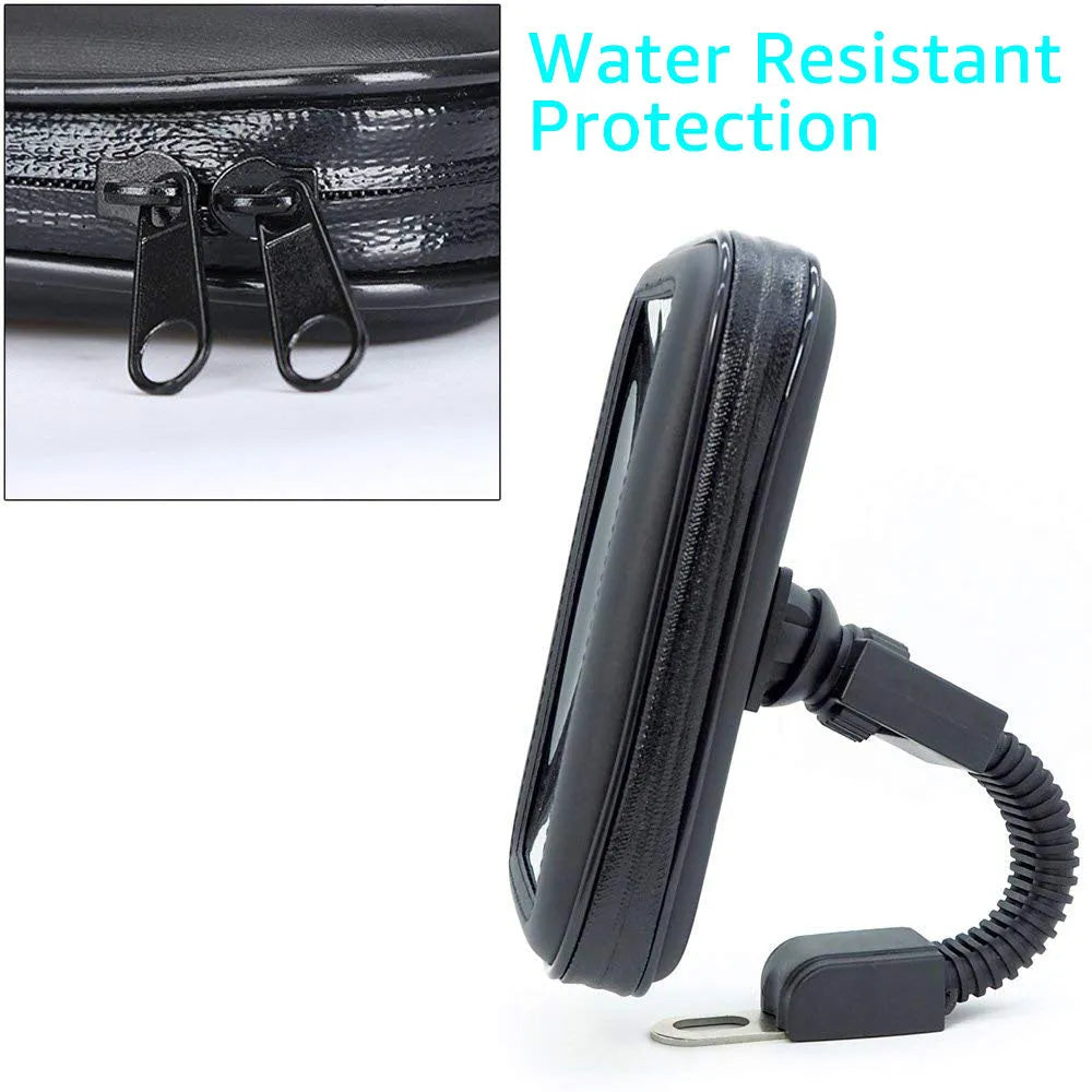 Bicycle phone waterproof holder case with clear touchscreen window for Samsung Galaxy 4.7 5.5 6.3 inch smartphones