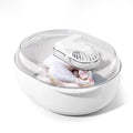 Aluminium quick defrosting plate in a modern simple style, shown as a separate board and in a kit.