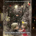 DIY snowy night light kit with snowflake design and Christmas decor elements