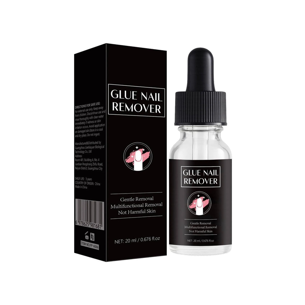 20ml bottle of FP-A066 nail glue remover liquid for artificial nails.