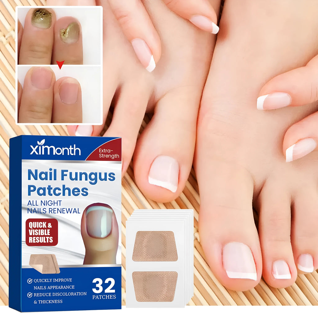 Box of 32 nail repair adhesive bandage patches for nail nursing care