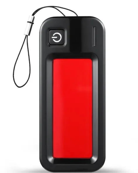 Small red laser reverse camera detector for finding hidden lenses, showing compact dimensions.