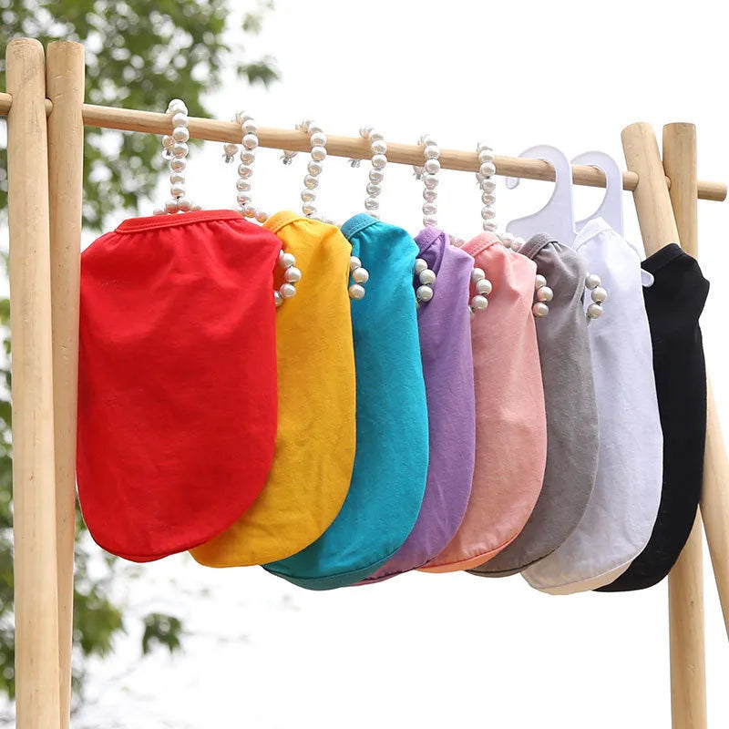 Cotton dog vest summer tshirt for small medium large dogs XS-5XL breathable pet top