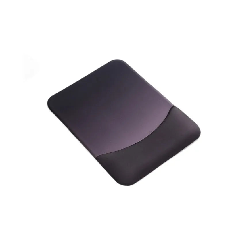 Square silica gel wrist rest mouse pad with cloth surface and integrated wrist strap