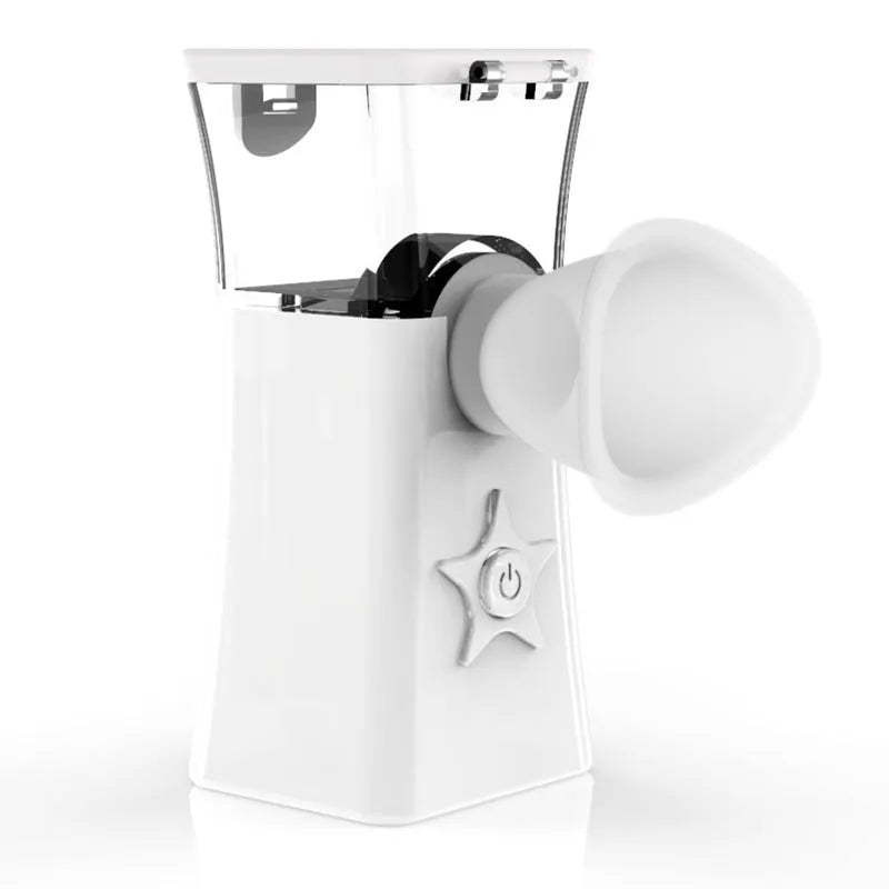 Portable USB nano mist face steamer with 2-in-1 eye and face function in white