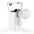Portable USB nano mist face steamer with 2-in-1 eye and face function in white