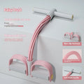 Purple TPR waist slimming exercise device with adjustable pedal puller rope for home workouts