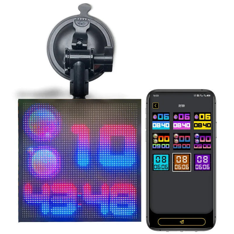 32x32 Bluetooth wireless LED car display screen with aluminium frame