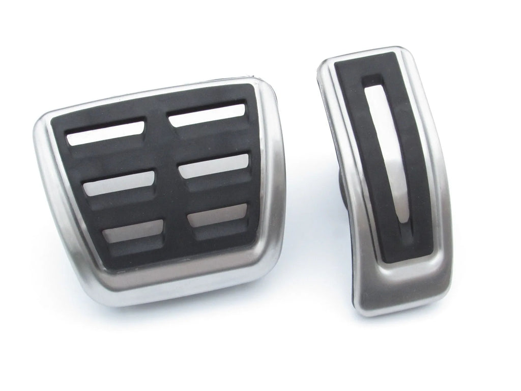 Stainless steel brake and accelerator pedal set for Porsche Macan, black finish