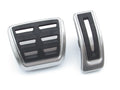 Stainless steel brake and accelerator pedal set for Porsche Macan, black finish