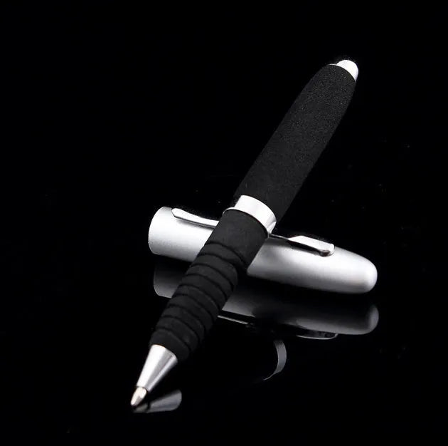 EVA metal cap ballpoint pen with 1.0mm tip showing seven refill colour options