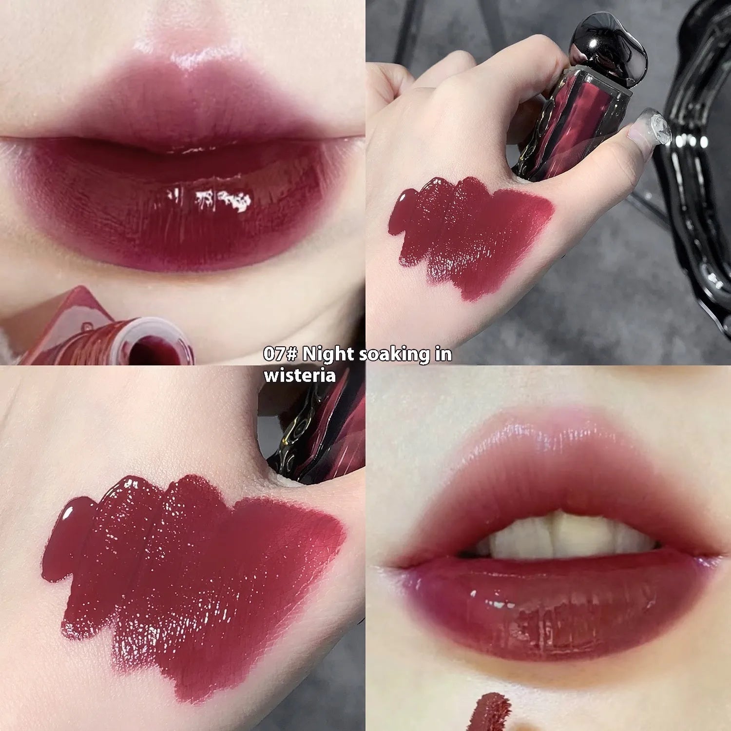Glacier Lava Lip Lacquer water light mirror makeup lip gloss with seven colour options