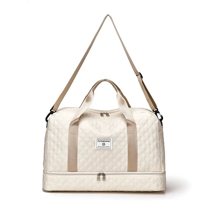 Large capacity Oxford cloth travel bag in multiple colour options with 36-55L storage space