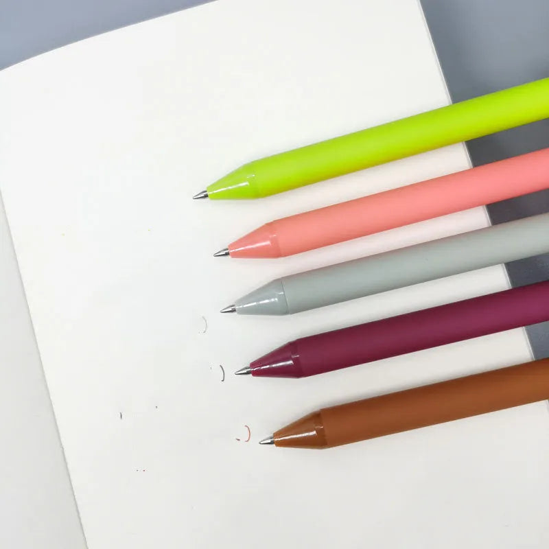 Candy Color Gel Pen 0.5mm fine point plastic shell 14.4cm assorted colours Macaron Morandi Guofeng
