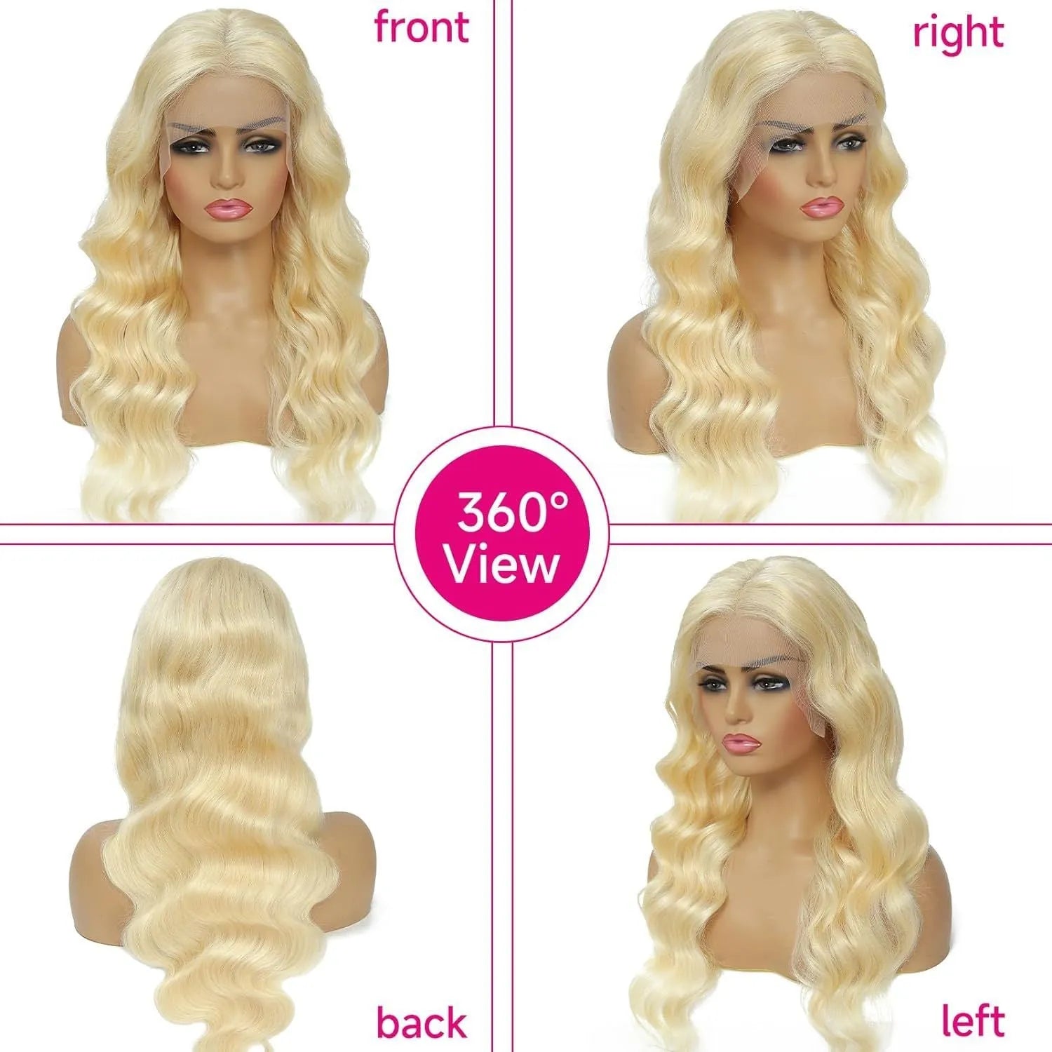 A woman's synthetic front lace wig with curly medium-long hair in colour M1 539 613#