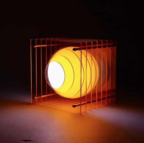 DIY moon light acrylic melaleuca lamp with LED, rechargeable, 16 colour conversion, remote control