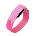 LED arm band with 7 colour options and 3 blink modes on black nylon strap