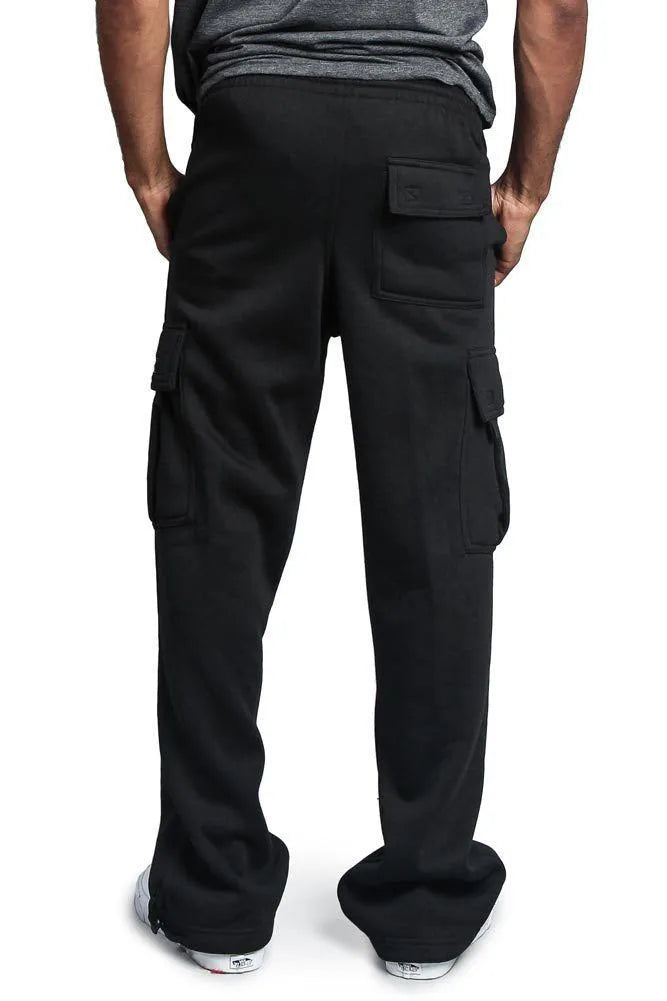 Casual multi-pocket loose straight-leg overalls in white, black, dark gray, light gray, army green, and red