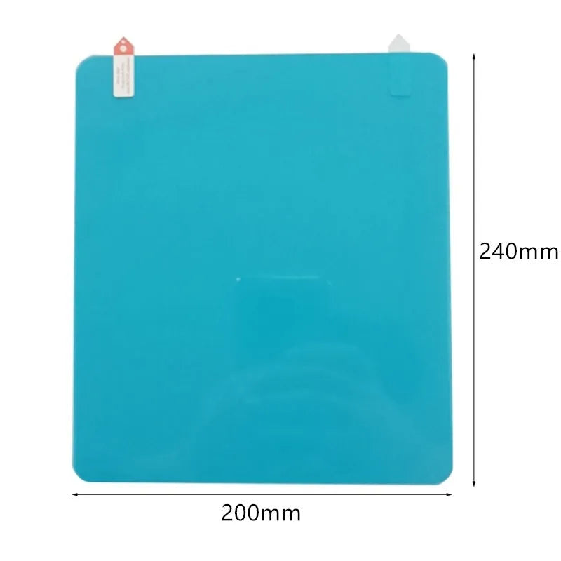 Blue oval anti-moist waterproof side mirror sticker with nano hydrophilic technology for car rain safety