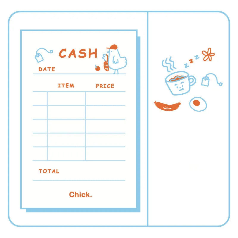 Daily series countdown notes paper planner showing eight design options at 65x100mm size