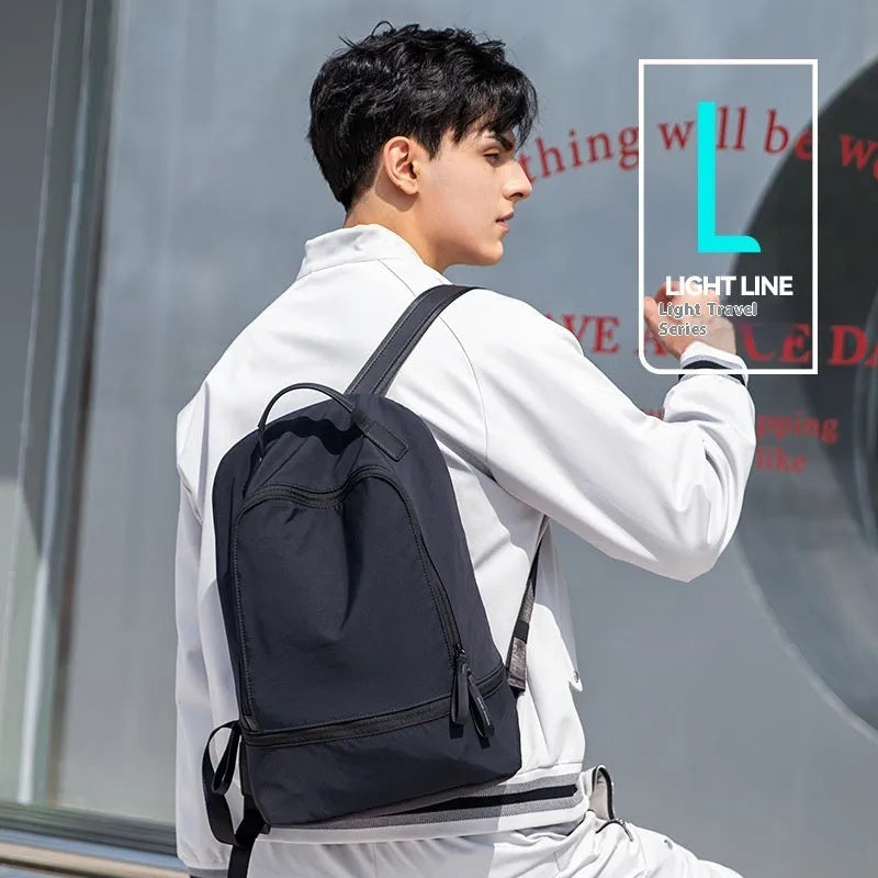 Marco Leideng ultra light Oxford cloth leisure travel backpack in blue black colour
