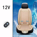 Square black car ventilation seat cushion with massage function on car seat