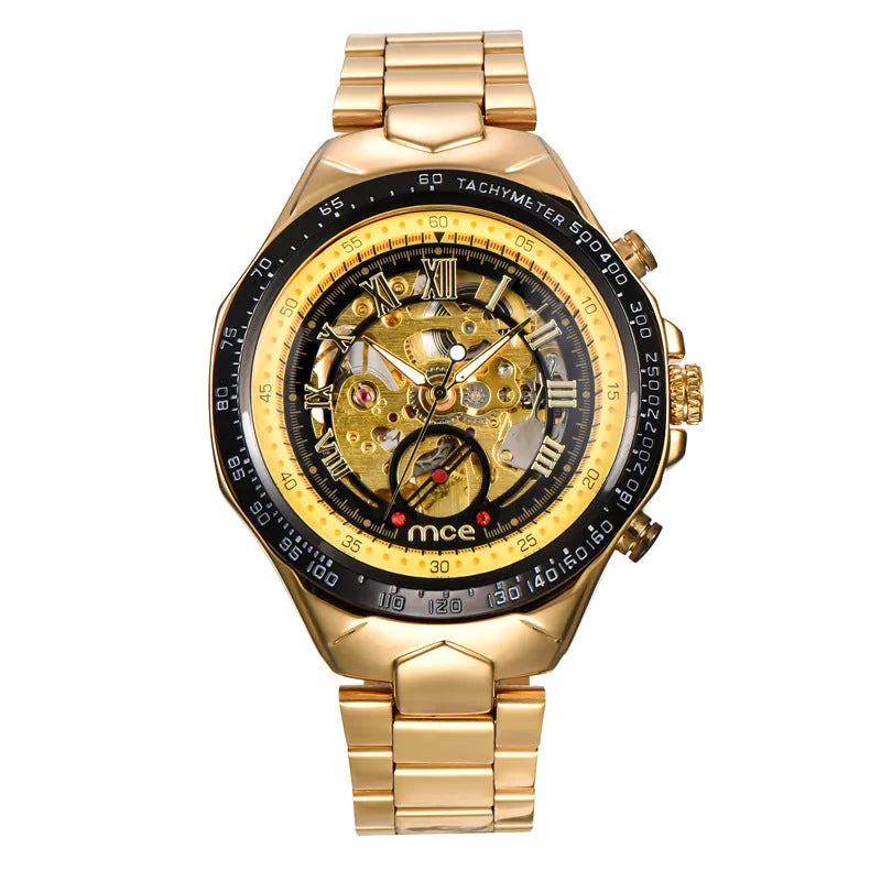 MCE men's mechanical watch with explosion-proof features in professional military-style design